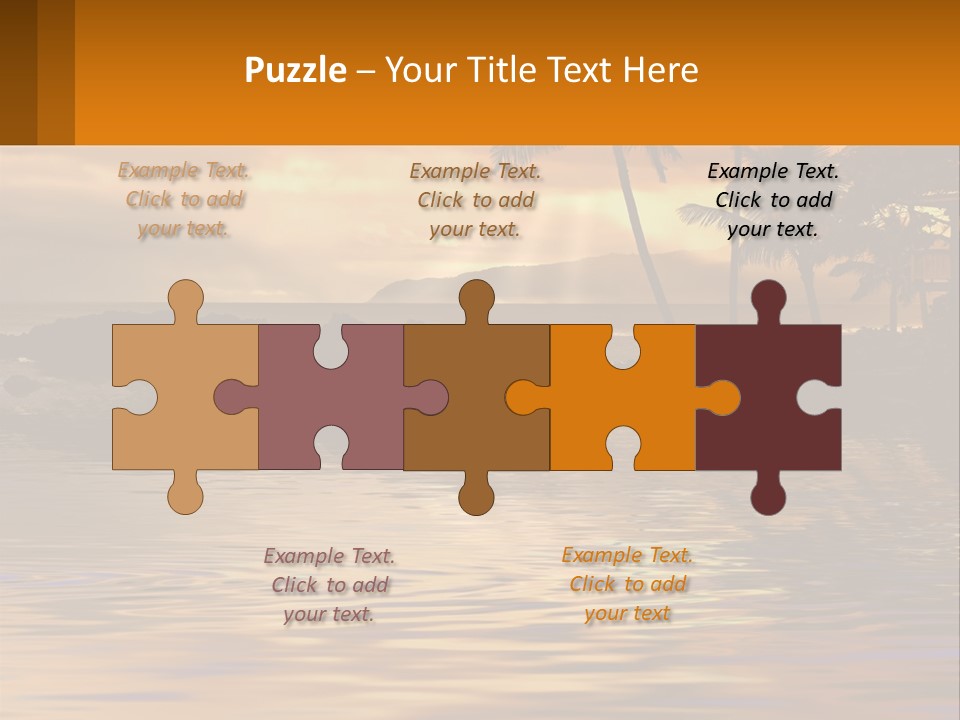 Warm Palm Tropical PowerPoint Template