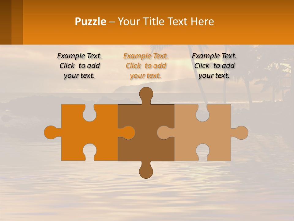 Warm Palm Tropical PowerPoint Template