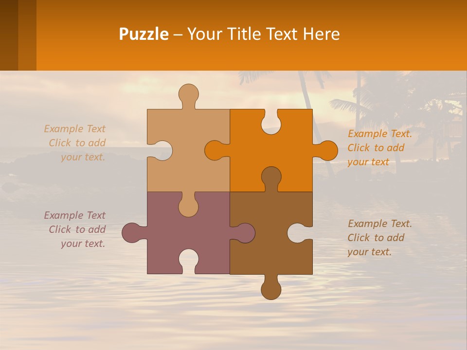 Warm Palm Tropical PowerPoint Template