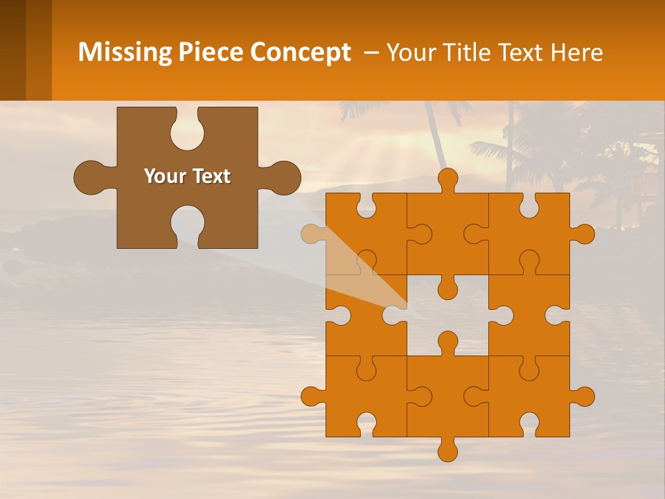 Warm Palm Tropical PowerPoint Template