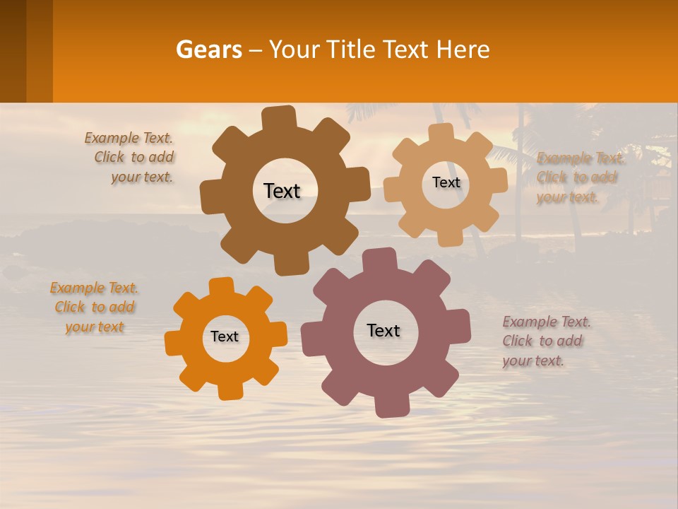 Warm Palm Tropical PowerPoint Template