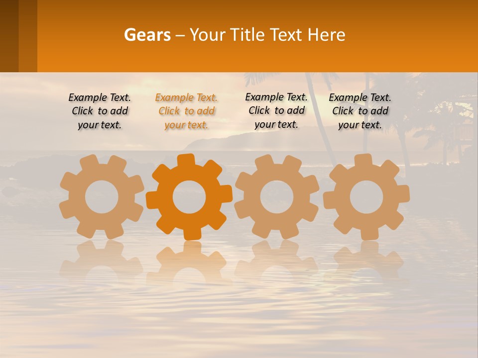 Warm Palm Tropical PowerPoint Template