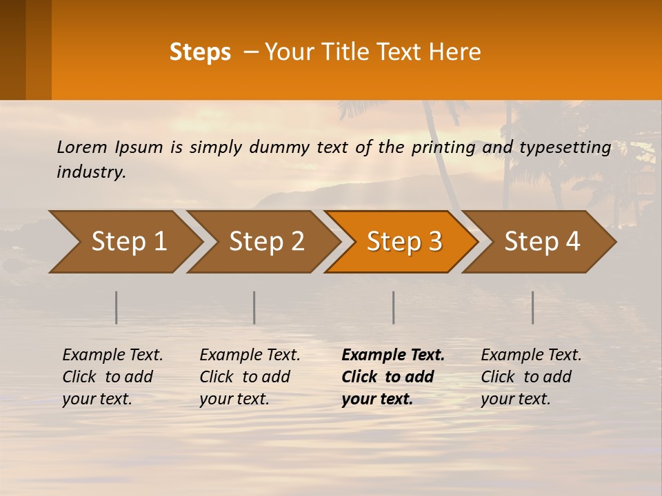 Warm Palm Tropical PowerPoint Template