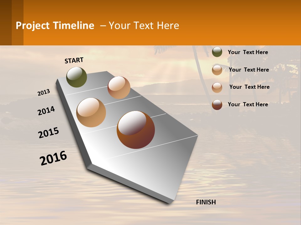 Warm Palm Tropical PowerPoint Template