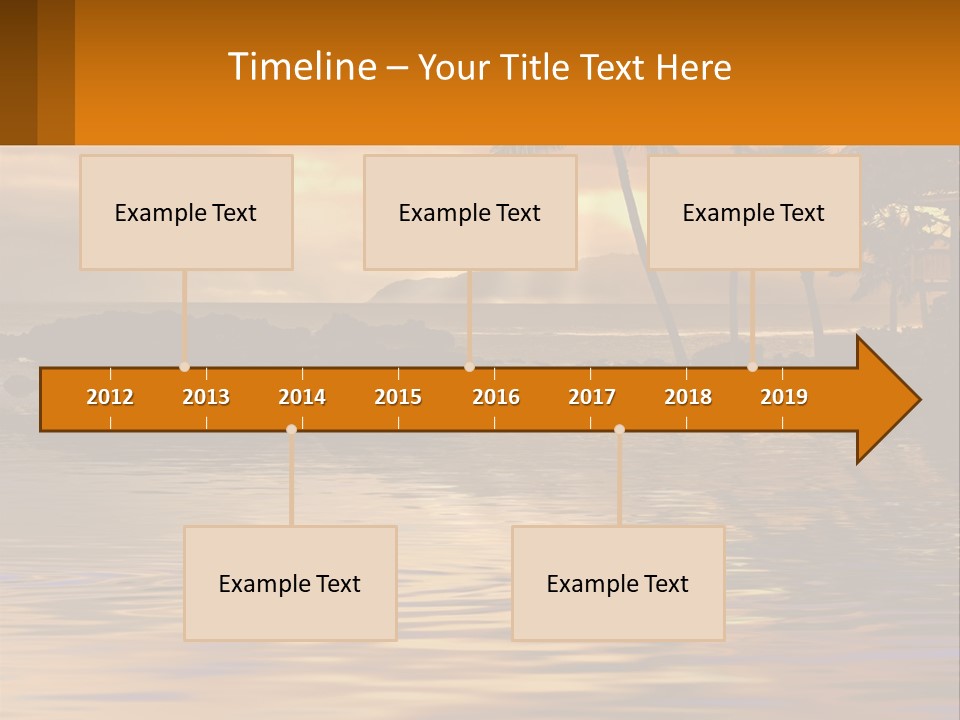 Warm Palm Tropical PowerPoint Template