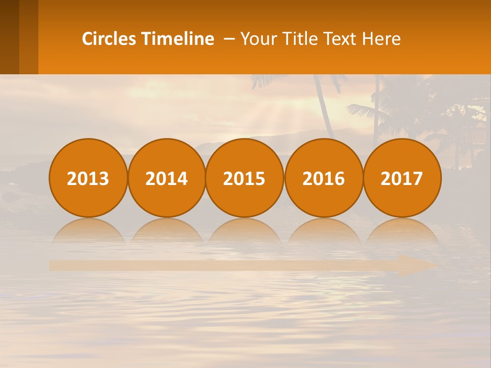 Warm Palm Tropical PowerPoint Template