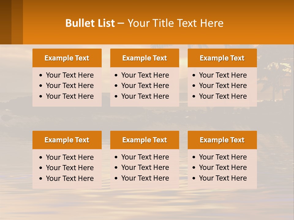 Warm Palm Tropical PowerPoint Template