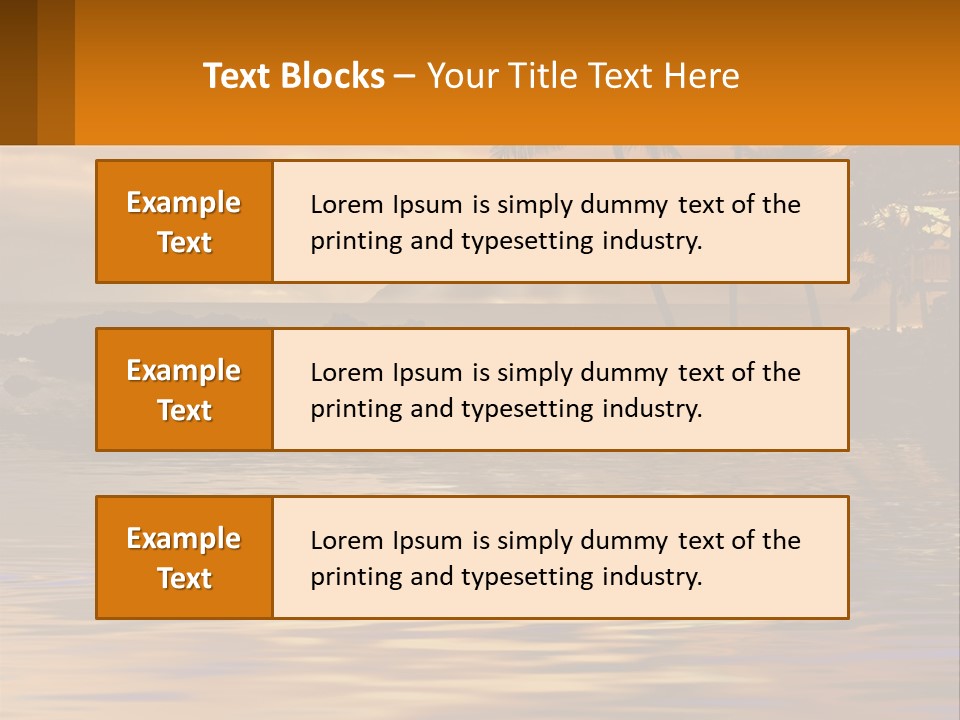 Warm Palm Tropical PowerPoint Template