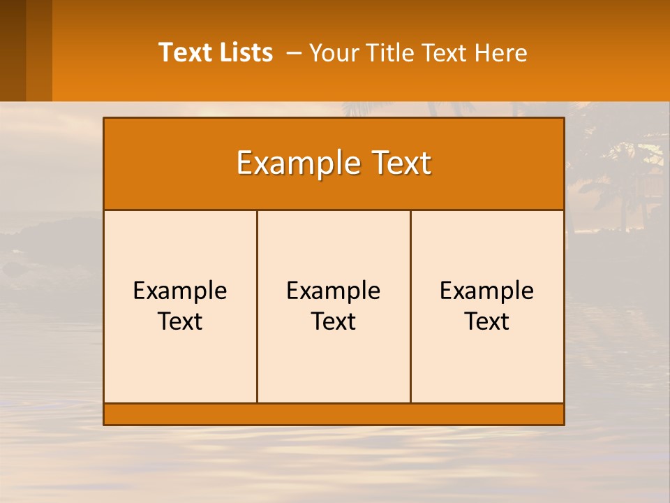 Warm Palm Tropical PowerPoint Template