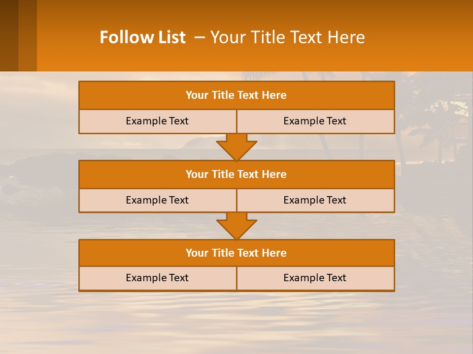 Warm Palm Tropical PowerPoint Template