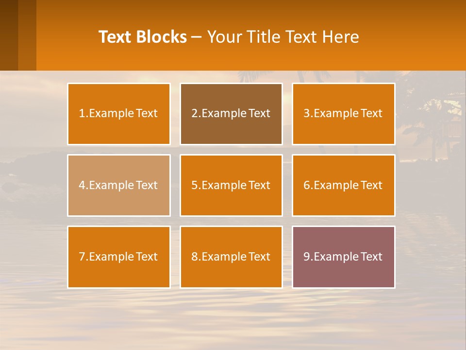 Warm Palm Tropical PowerPoint Template
