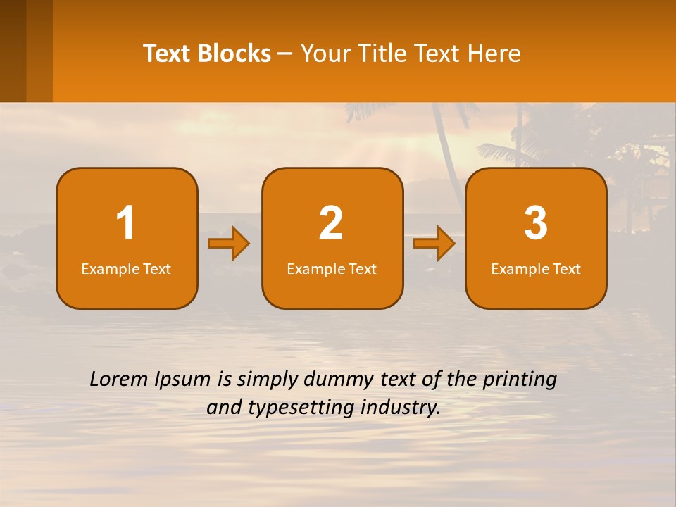 Warm Palm Tropical PowerPoint Template