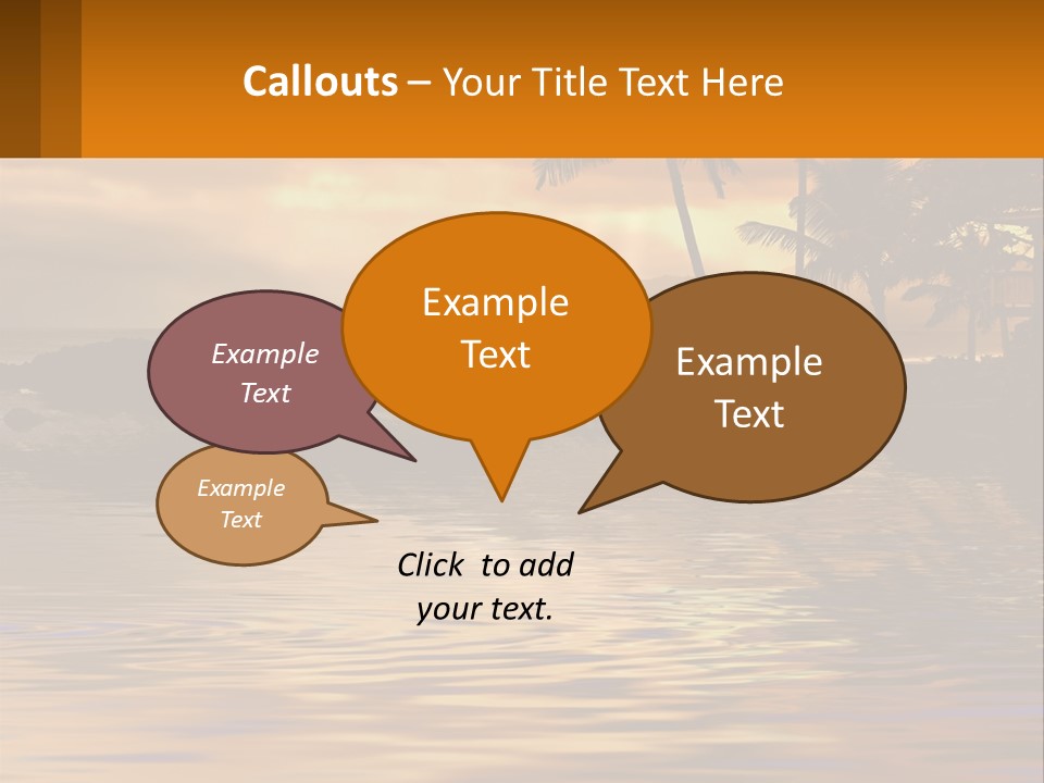 Warm Palm Tropical PowerPoint Template