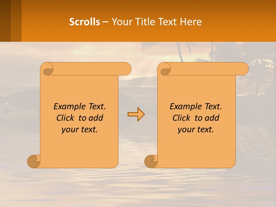 Warm Palm Tropical PowerPoint Template