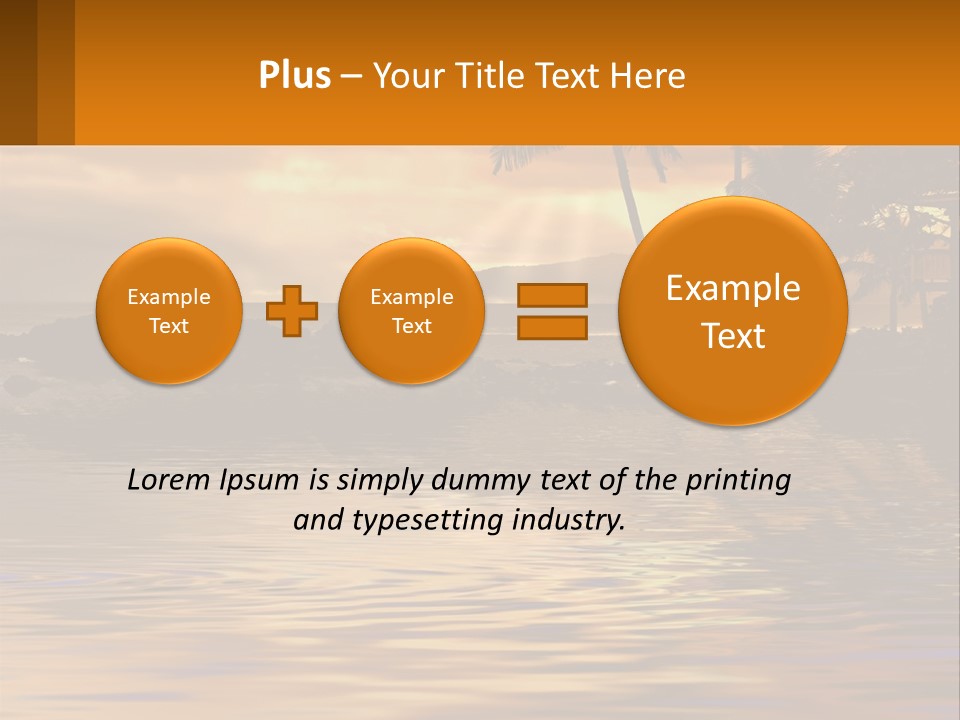 Warm Palm Tropical PowerPoint Template
