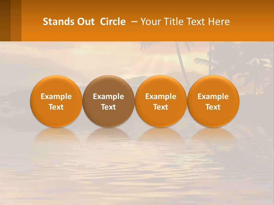 Warm Palm Tropical PowerPoint Template