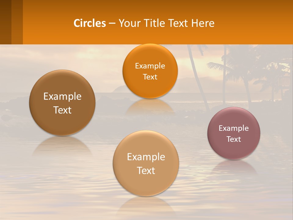 Warm Palm Tropical PowerPoint Template