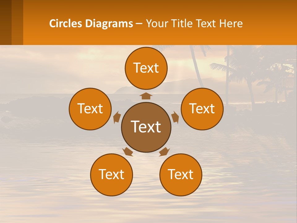 Warm Palm Tropical PowerPoint Template