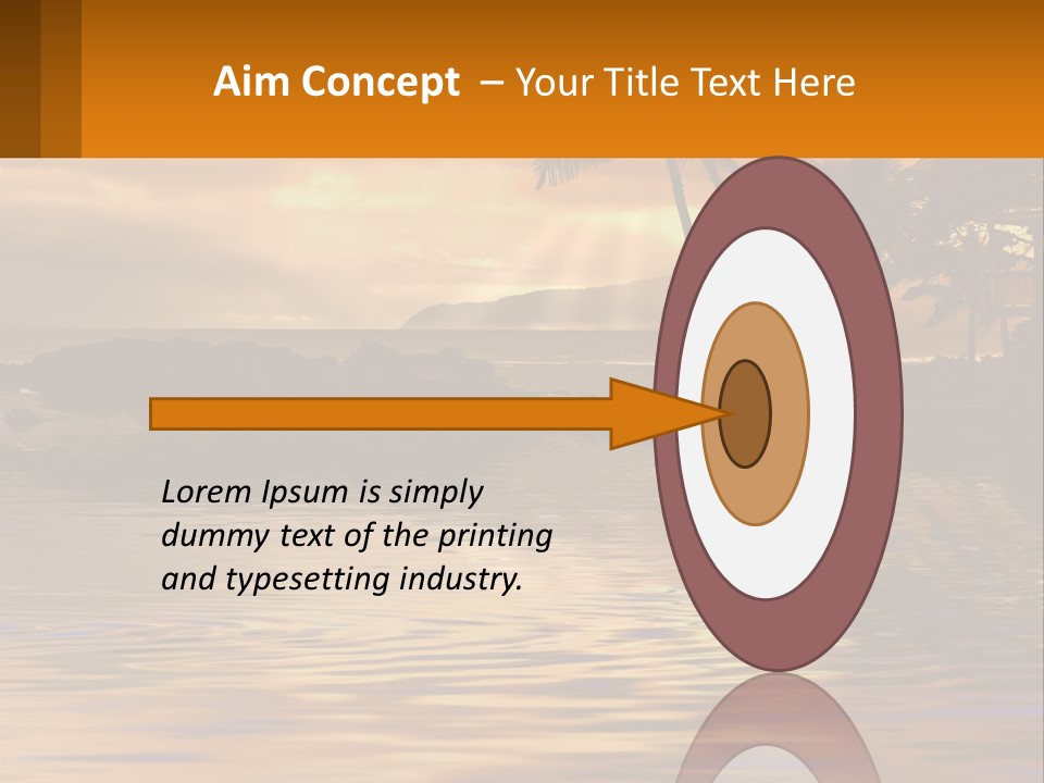 Warm Palm Tropical PowerPoint Template