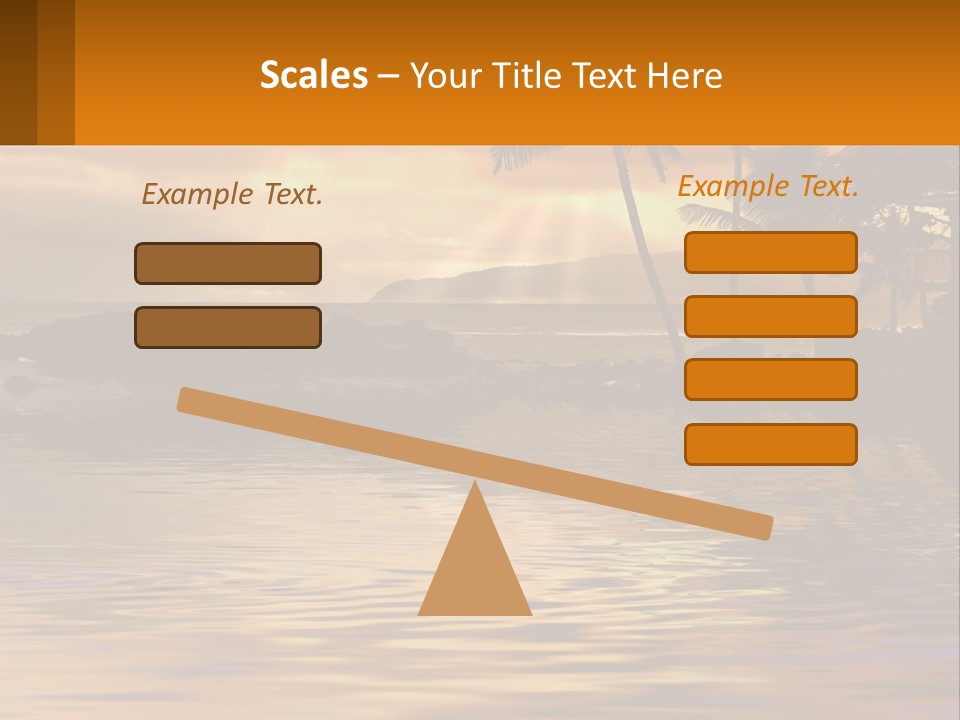 Warm Palm Tropical PowerPoint Template