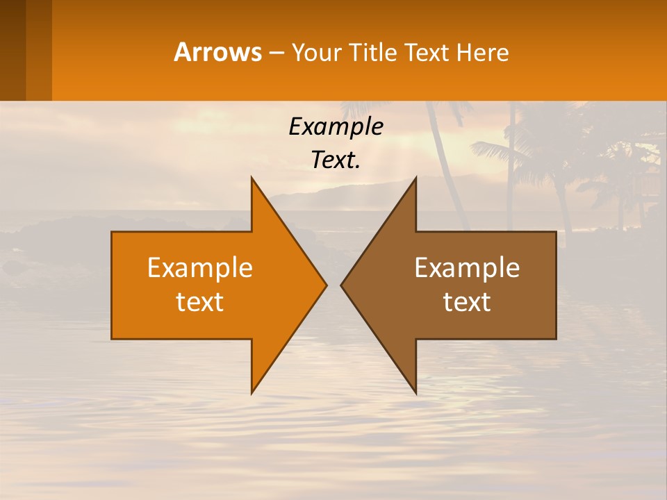 Warm Palm Tropical PowerPoint Template