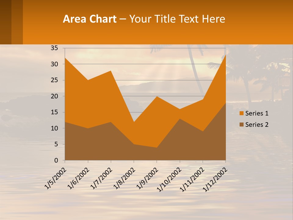 Warm Palm Tropical PowerPoint Template