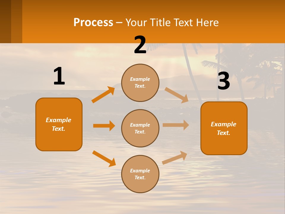 Warm Palm Tropical PowerPoint Template