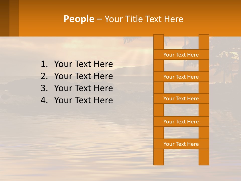 Warm Palm Tropical PowerPoint Template