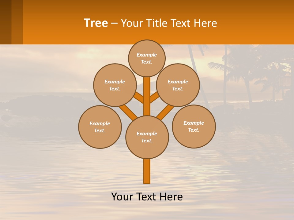 Warm Palm Tropical PowerPoint Template