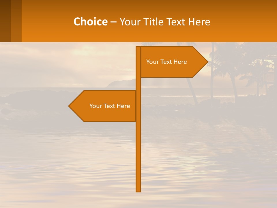 Warm Palm Tropical PowerPoint Template