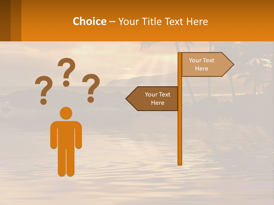Warm Palm Tropical PowerPoint Template