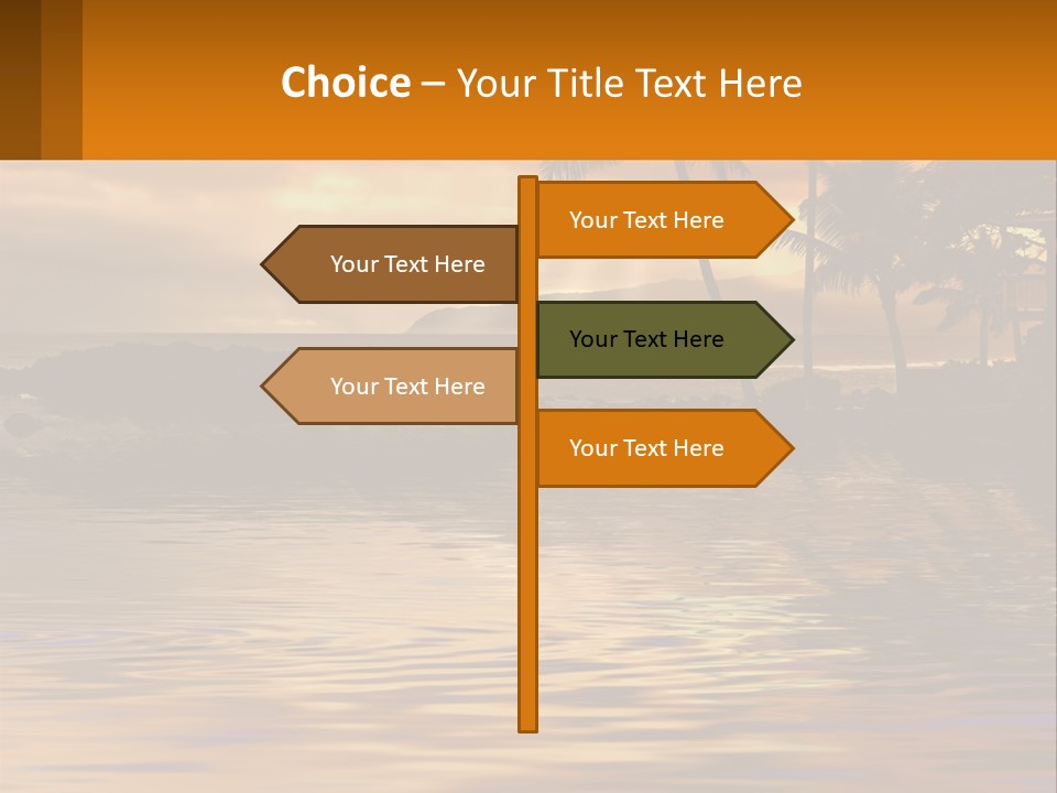 Warm Palm Tropical PowerPoint Template