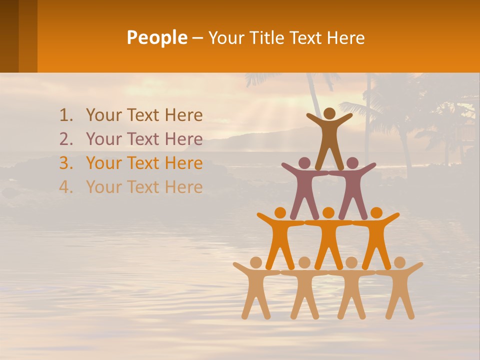 Warm Palm Tropical PowerPoint Template