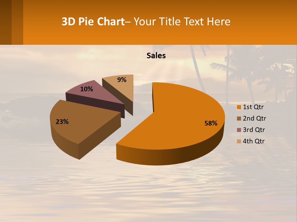 Warm Palm Tropical PowerPoint Template