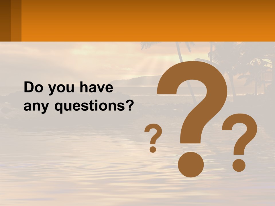 Warm Palm Tropical PowerPoint Template