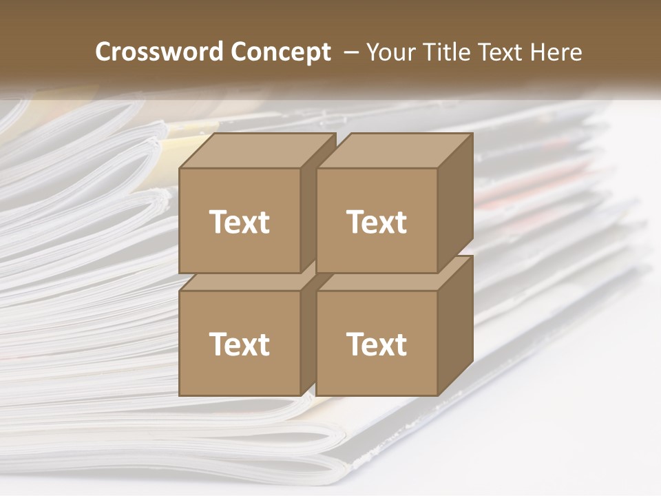 Magazine Leisure Learning PowerPoint Template