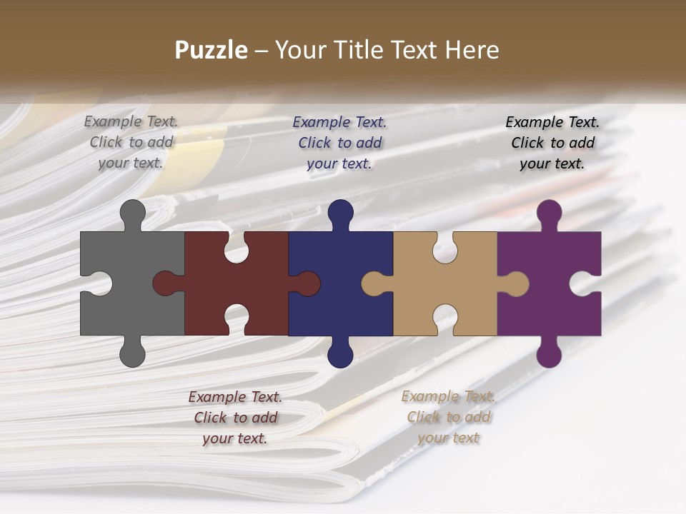 Magazine Leisure Learning PowerPoint Template