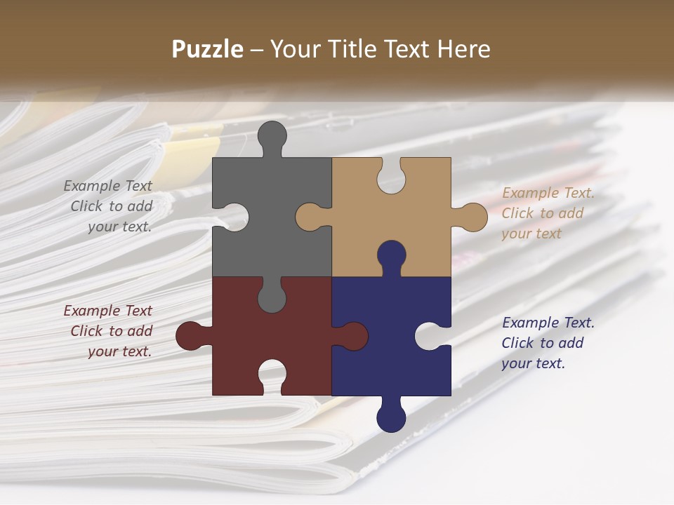 Magazine Leisure Learning PowerPoint Template