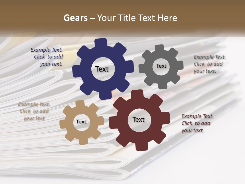 Magazine Leisure Learning PowerPoint Template