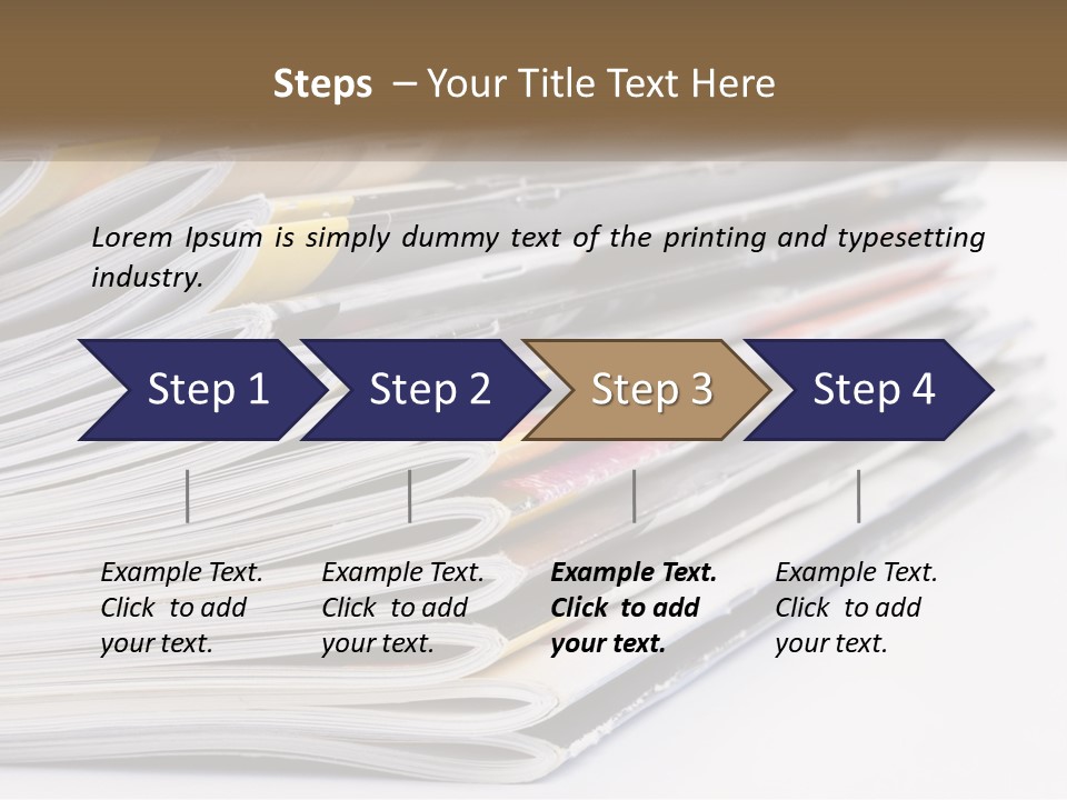 Magazine Leisure Learning PowerPoint Template