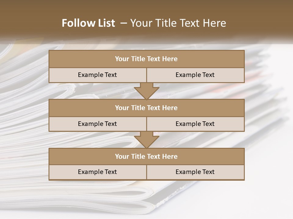 Magazine Leisure Learning PowerPoint Template