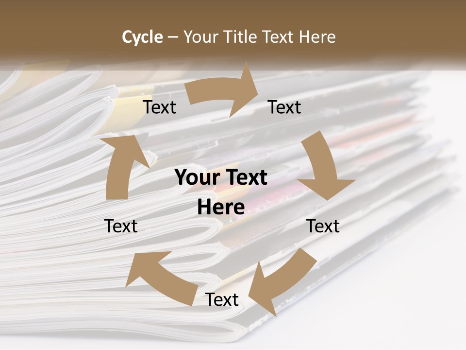 Magazine Leisure Learning PowerPoint Template