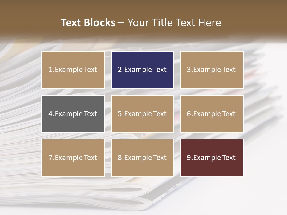 Magazine Leisure Learning PowerPoint Template