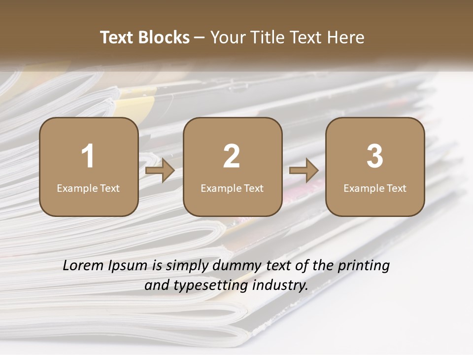 Magazine Leisure Learning PowerPoint Template