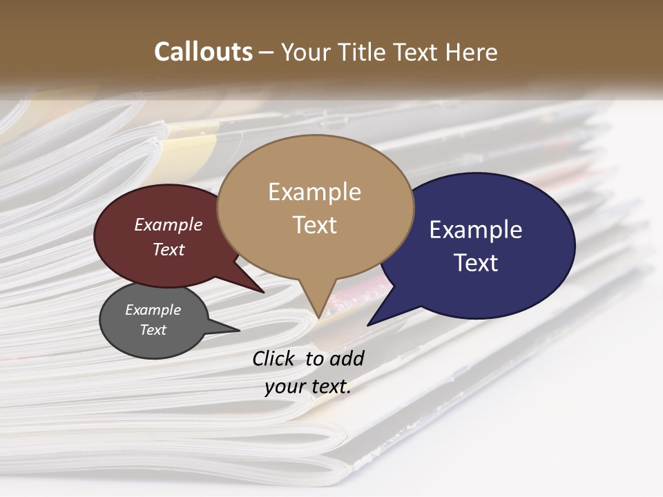 Magazine Leisure Learning PowerPoint Template
