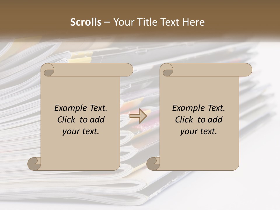 Magazine Leisure Learning PowerPoint Template
