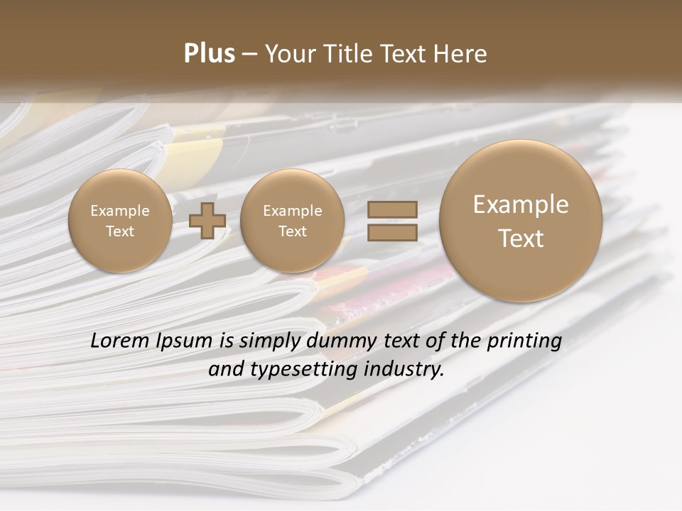Magazine Leisure Learning PowerPoint Template