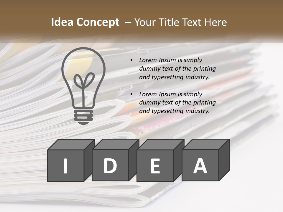 Magazine Leisure Learning PowerPoint Template