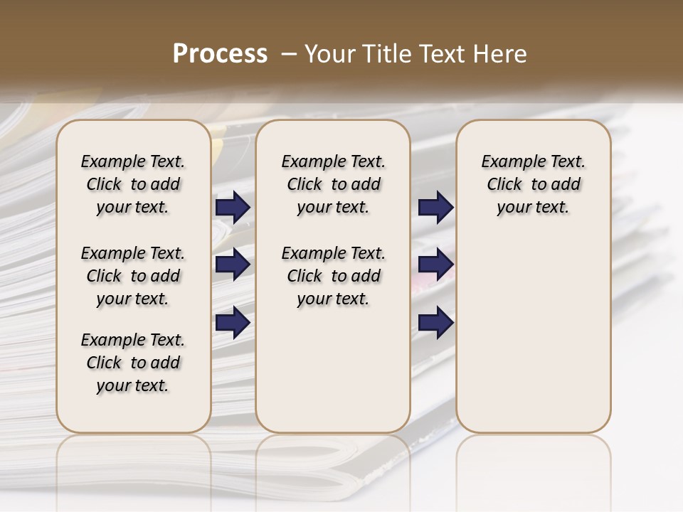 Magazine Leisure Learning PowerPoint Template