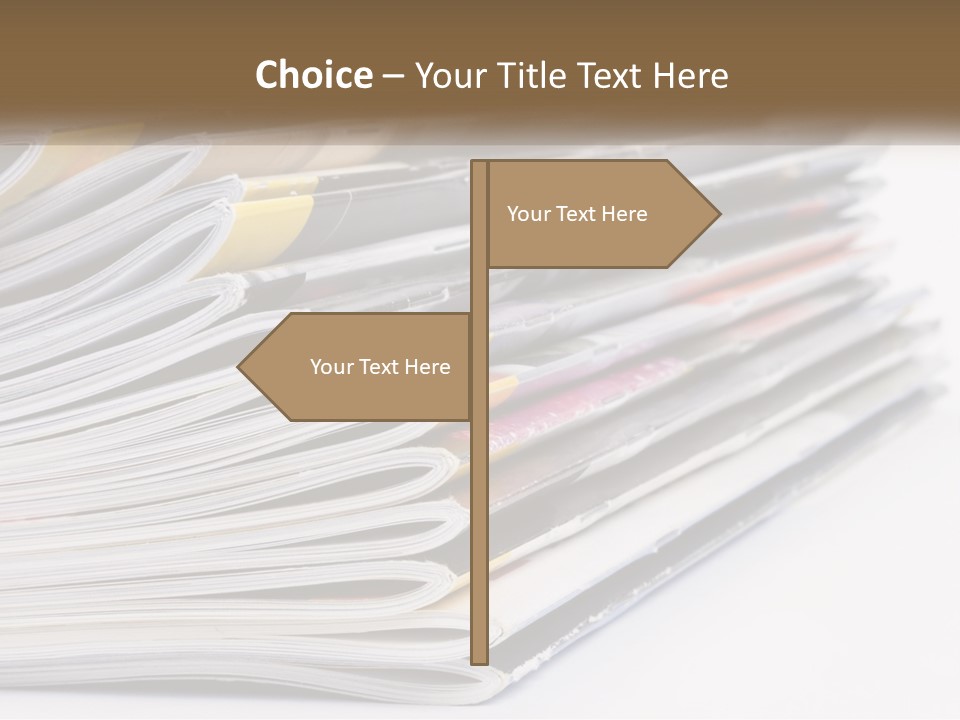 Magazine Leisure Learning PowerPoint Template